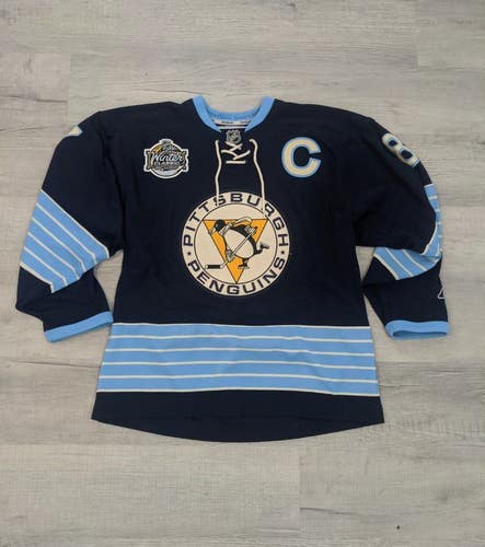 Penguins Crosby 87 Winner Classic Men's M Jersey