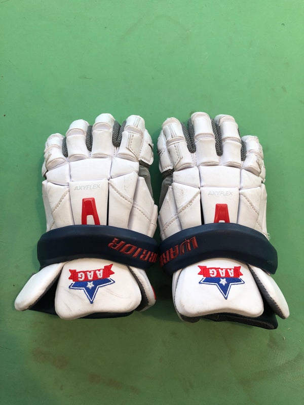 Used All-America Game Warrior EVO QX Lacrosse Gloves Medium