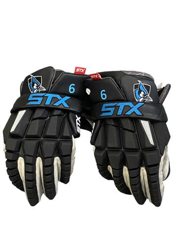 Hopkins Lacrosse Game Worn #6 Used Player's STX Surgeon Lacrosse Gloves Large