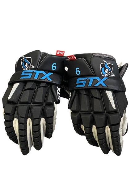Hopkins Lacrosse Game Worn #6 Used Player's STX Surgeon Lacrosse Gloves Large