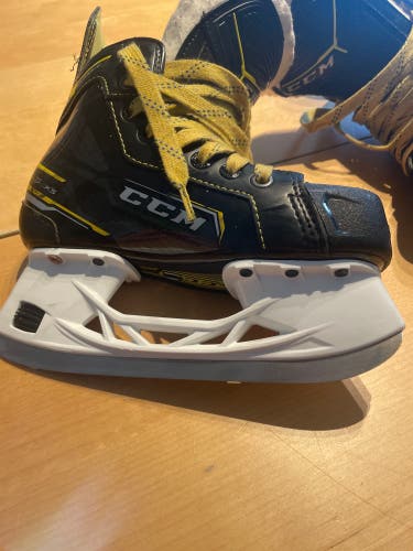 Used CCM Size 1 Tacks Hockey Skates