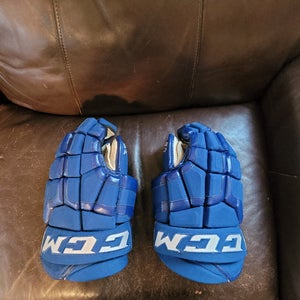 Used CCM HG50 Gloves 14" blue Pro Stock