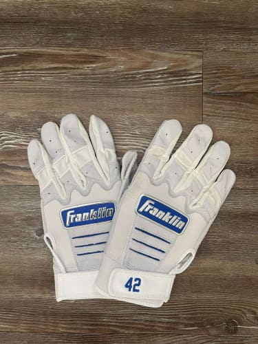 Used Jackie Robinson XL Franklin CFX PRO Batting Gloves