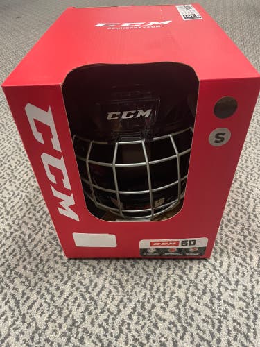 CCM Tacks 50 Black Small combo helmet