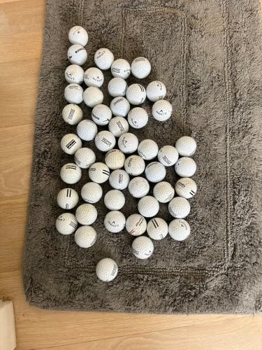 Used 50 Pack White Golf Balls [*Read Desc*]