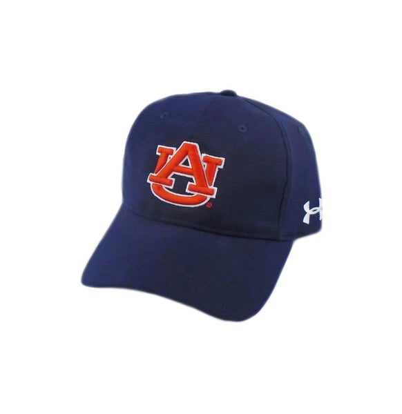 Men's Under Armour Navy Auburn Tigers Baseball Flex Fit Hat