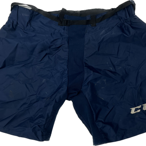 CCM PP10 CUSTOM PRO STOCK HOCKEY PANT SHELL COVER NAVY MEDIUM USED NHL/AHL(11023)