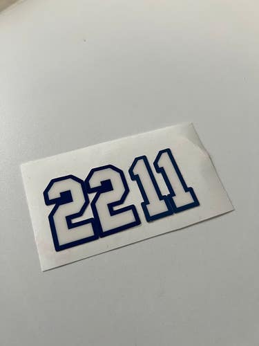 22 11 Authentic MONTREAL CANDIENS Numbers on ice decals