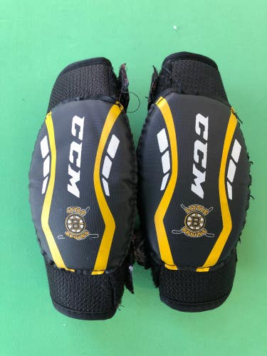 Used Junior CCM Little Bruins Hockey Elbow Pads (Size: Small)