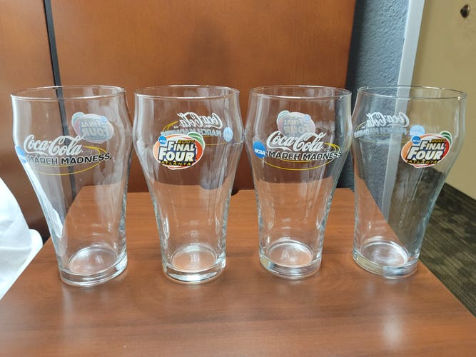 Lot of Four 2007 Final Four Coca-Cola March Madness Glasses