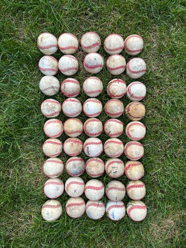Used Leather Baseballs 45 Pack - Fair / Rough Condition