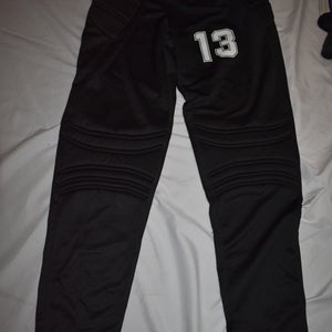 Soccer #13 Goalie Bottoms, Black, Adult XL