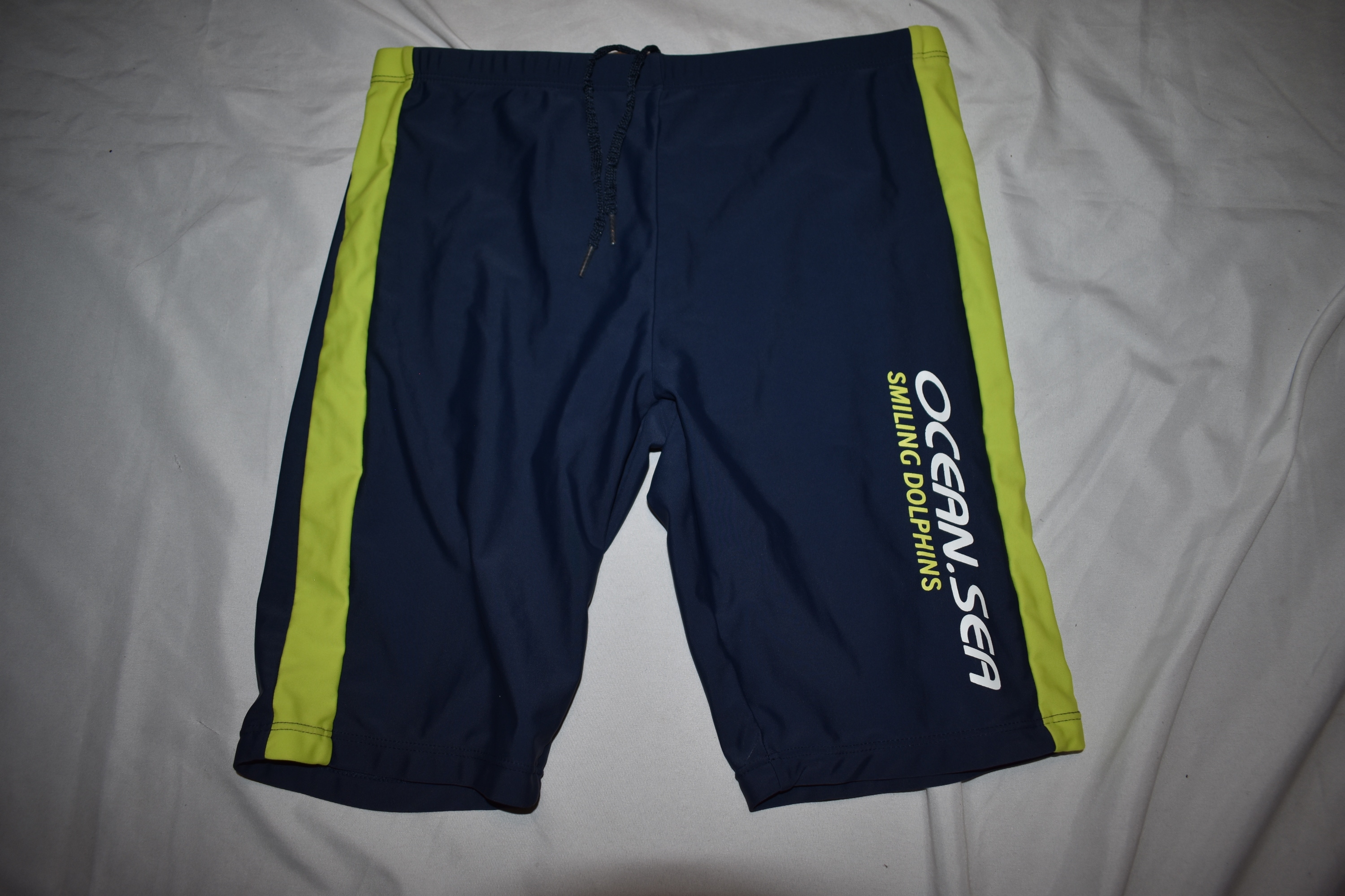 Ocean-Sea Swimsuit, Blue/Yellow, Size 7-8Y