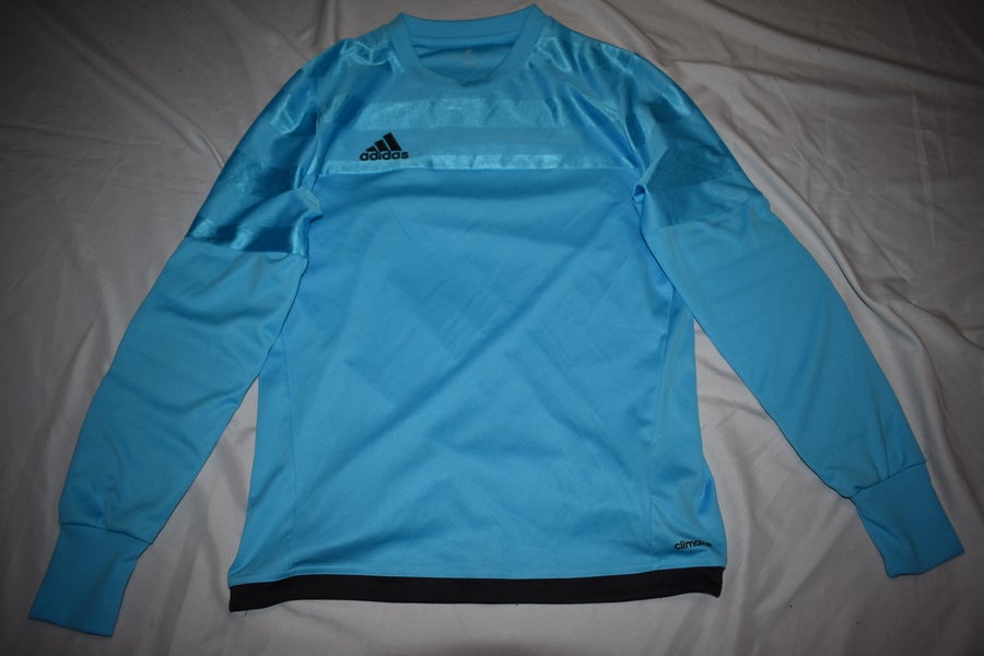 Adidas Climalite Soccer Goalie Top, Blue, Youth Large