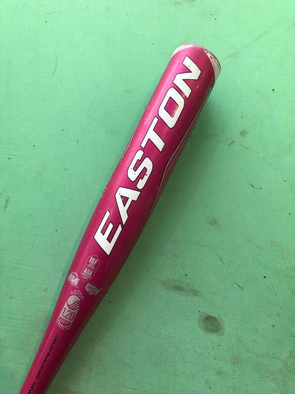 Used 2020 Easton Pink Sapphire Alloy Bat -10 16OZ 26"