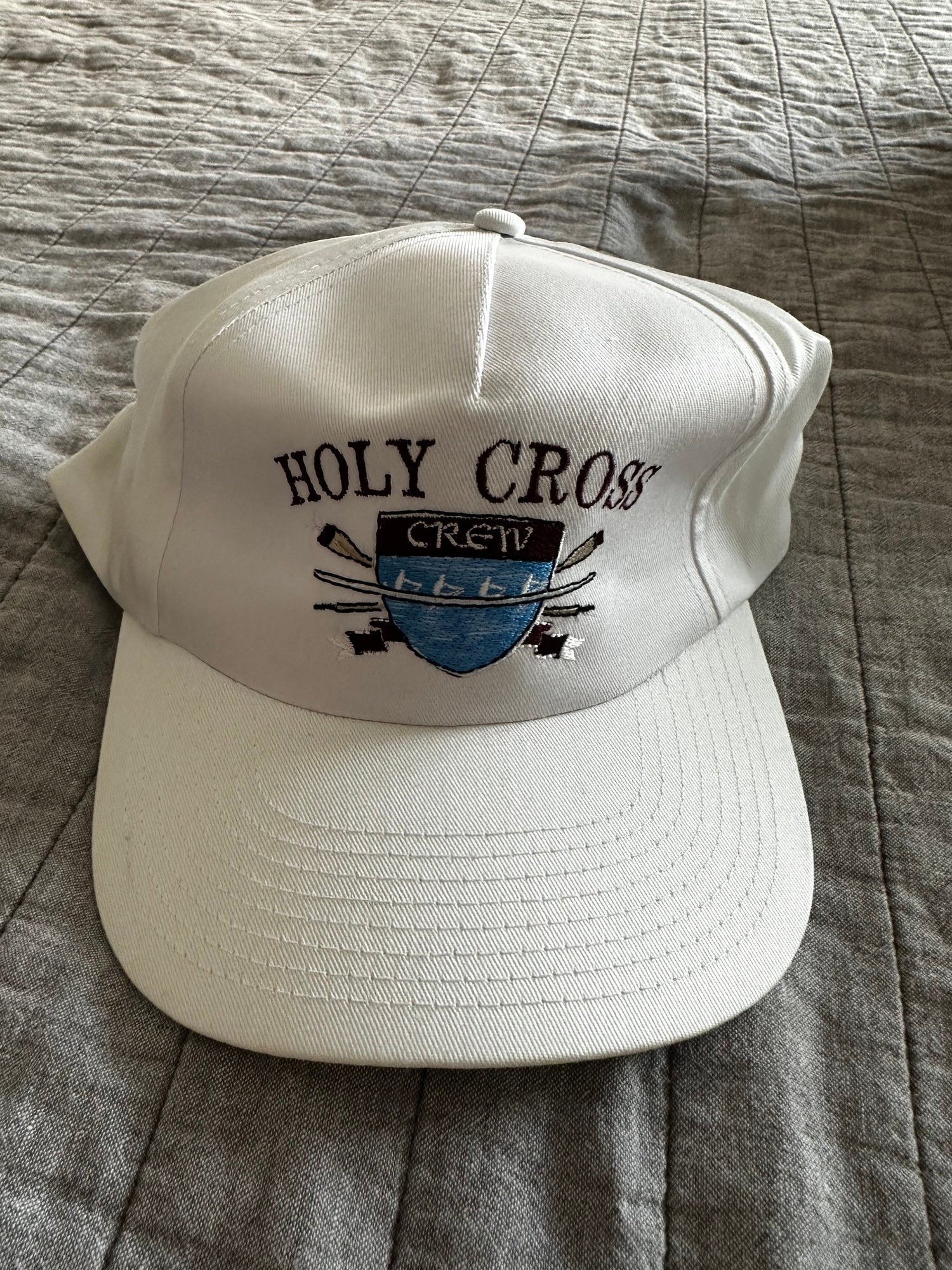 Men's White Holy Cross Crusaders Hockey Jersey
