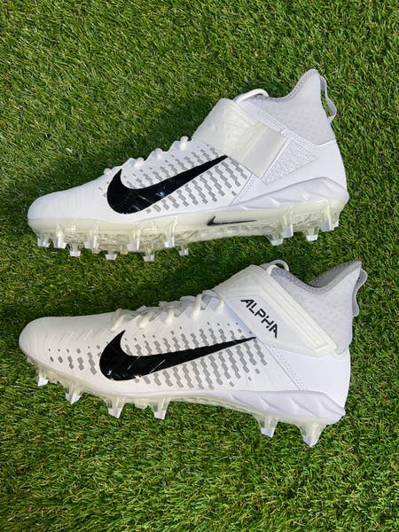 Nike Alpha Menace Pro 2 スパイク ホワイト Nike Alpha Menace Pro 2 Mid Lineman Football Cleats White