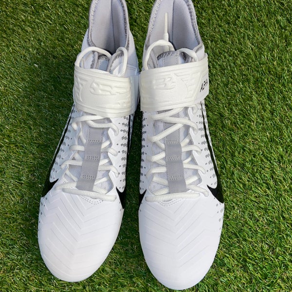 Nike Alpha Menace Pro 2 Football Mid Cleats White AQ3209-100 Men 16 NEW