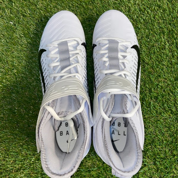 Nike Alpha Menace Pro 2 Football Mid Cleats White AQ3209-100 Men 16 NEW
