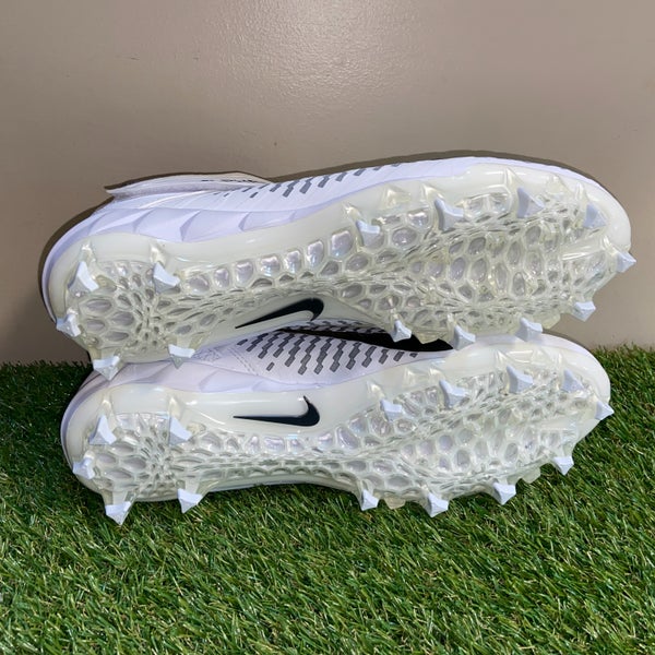 Nike Alpha Menace Pro 2 Football Mid Cleats White AQ3209-100 Men 16 NEW