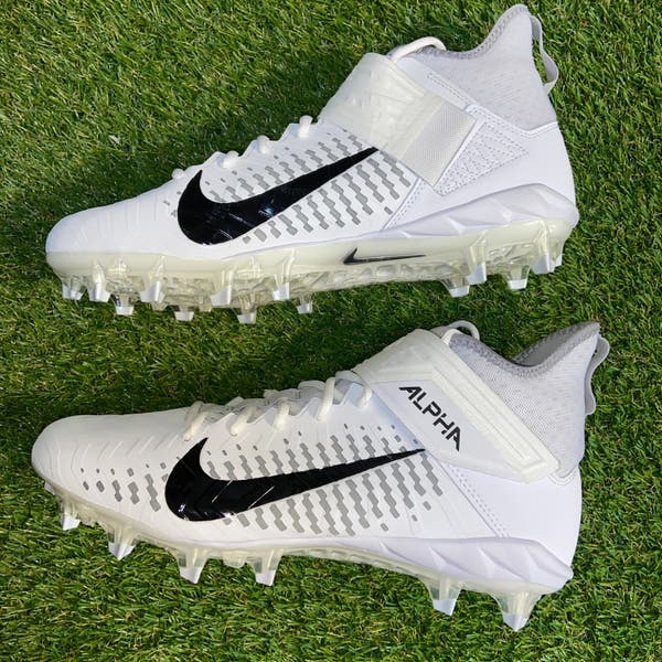 Nike Alpha Menace Pro 2 Football Mid Cleats White AQ3209-100  display picture 3