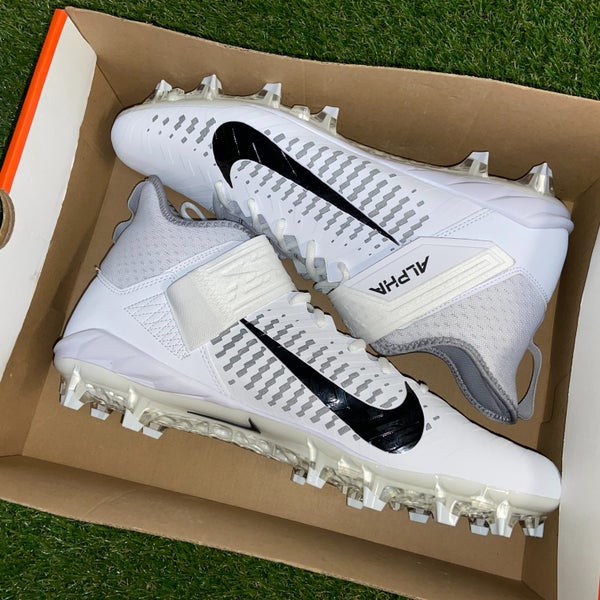 Nike Alpha Menace Pro 2 Football Mid Cleats White AQ3209-100 Men 16 NEW