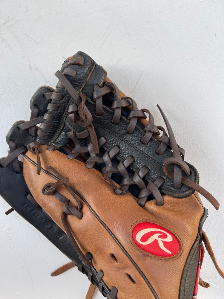 Used Rawlings Premium Series Left Hand Throw Outfield Baseball Glove 12"