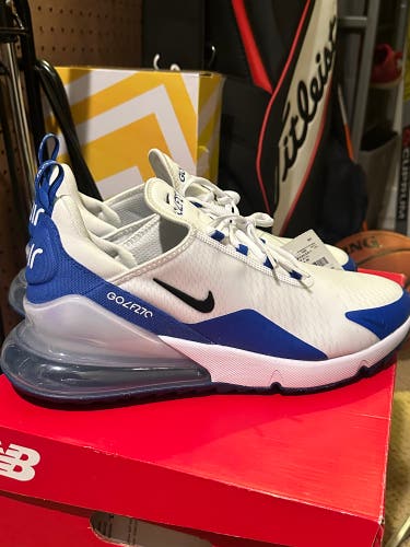 Nike Air Max 270 G Golf Shoes Blue White Men's Size 11.5 Spikeless CK6483-106