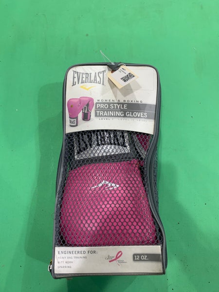 Used Everlast 12 Ounce Pink Women’s Boxing Gloves