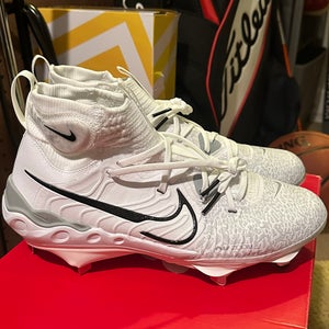 Nike Alpha Huarache NXT White - Men's Metal Baseball Cleats DJ6517-100 size 9