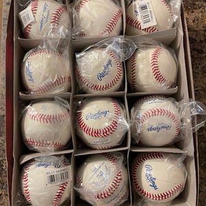 New Rawlings 12 Pack (1 Dozen) Senior League Baseballs