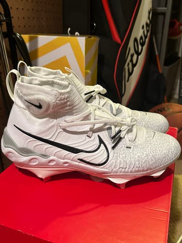 Nike Alpha Huarache NXT White - Men's Metal Baseball Cleats DJ6517-100 size 9.5