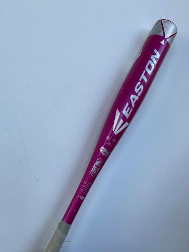 Used 2018 Easton Pink Sapphire Alloy Bat -10 18OZ 28"