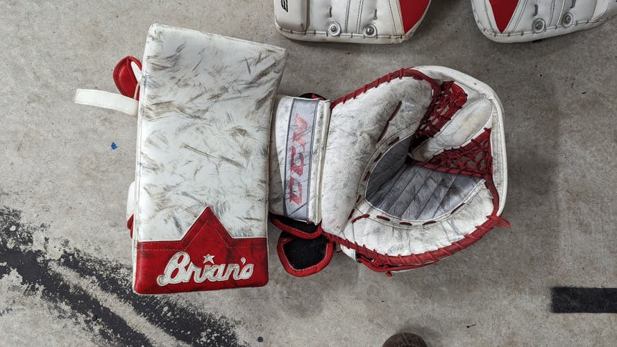 CCM Retro Flex Pro Pro Stock Glove and Brians Gnetik Blocker