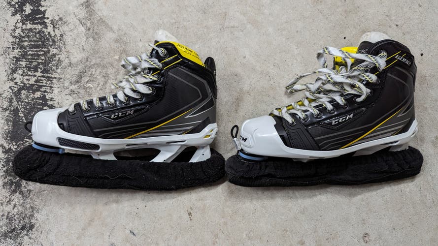 Senior Used CCM Tacks 6092 Hockey Goalie Skates Regular Width Size 7.5