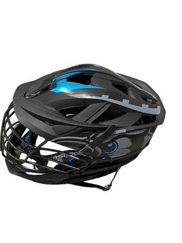 Hopkins Lacrosse Game Worm #6 Used Player's Cascade XRS Helmet