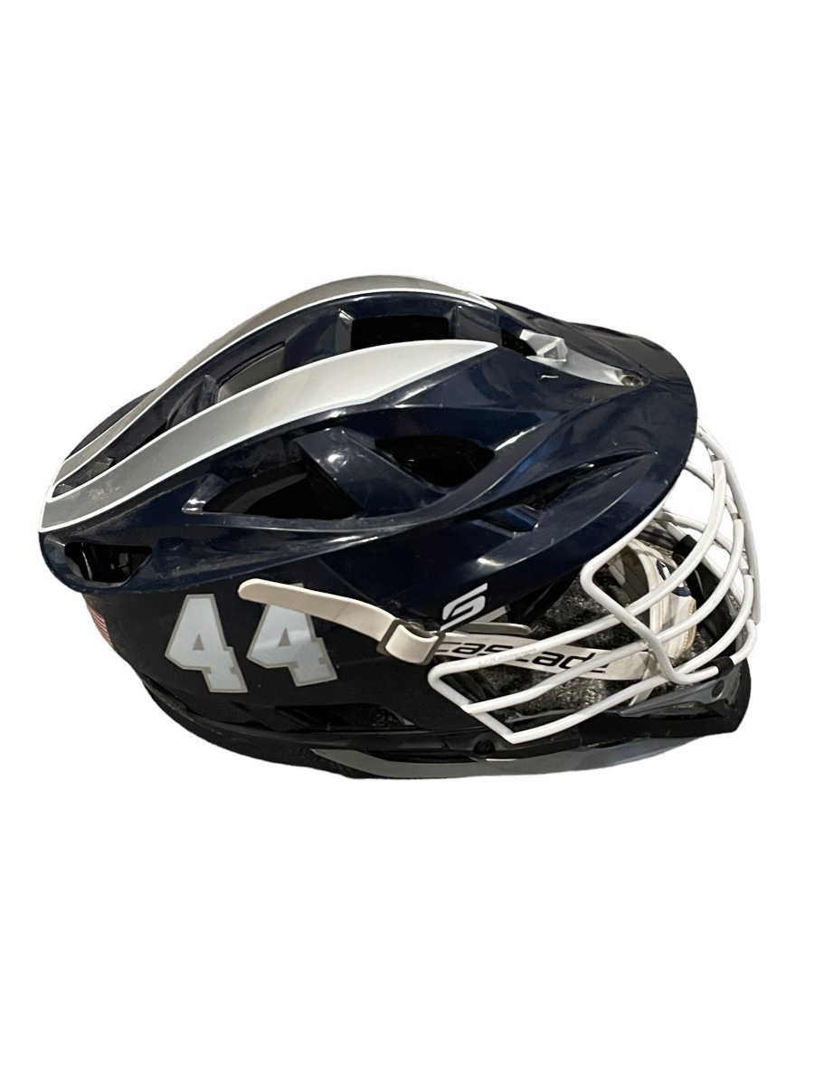 Georgetown Lacrosse Game Worn #44 Used Player's Cascade S Helmet