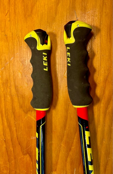 Used 52in (130cm) Leki Racing World Cup Carbon - GS Ski Poles