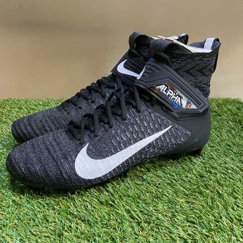 *SOLD* Nike Alpha Menace Elite 2 Flyknit Football Cleats Black AO3374-001 Men 10.5 NEW