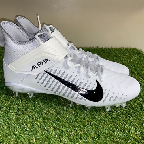 *SOLD* Nike Alpha Menace Pro 2 Football Mid Cleats White AQ3209-100 Mens 9.5 NEW