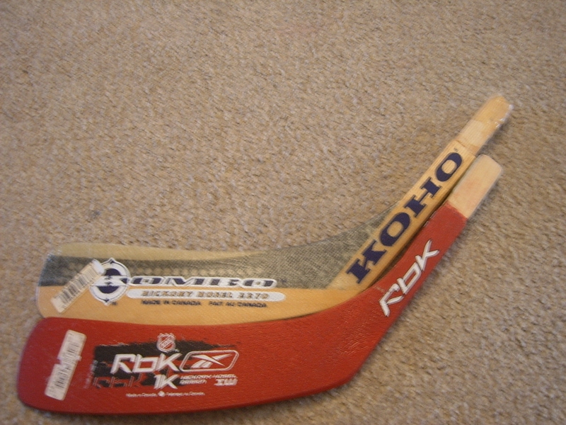 Hockey Stick Blades- Two (2) KOHO & Reebok LH Replacement Blades Junior