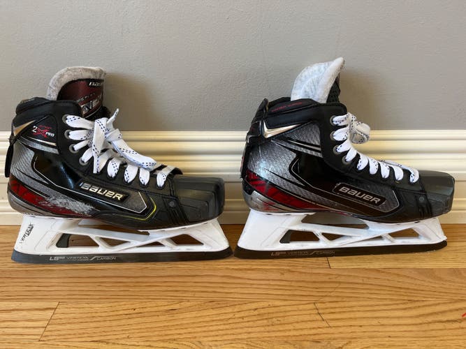 Used Bauer Extra Wide Width  Size 8.5 Vapor 2X Pro Hockey Goalie Skates