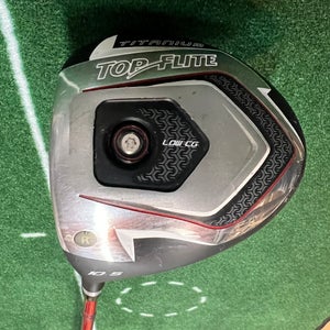 Used - Men's LH Top Flite Titanium Low CG Regular Flex 10.5 Loft Driver w/ Headcover