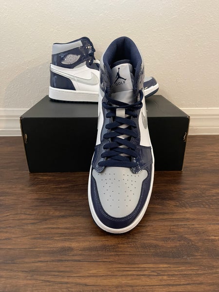 Nike Air Jordan 1 High Golf Navy/White Mens Size 12 DQ0660-100