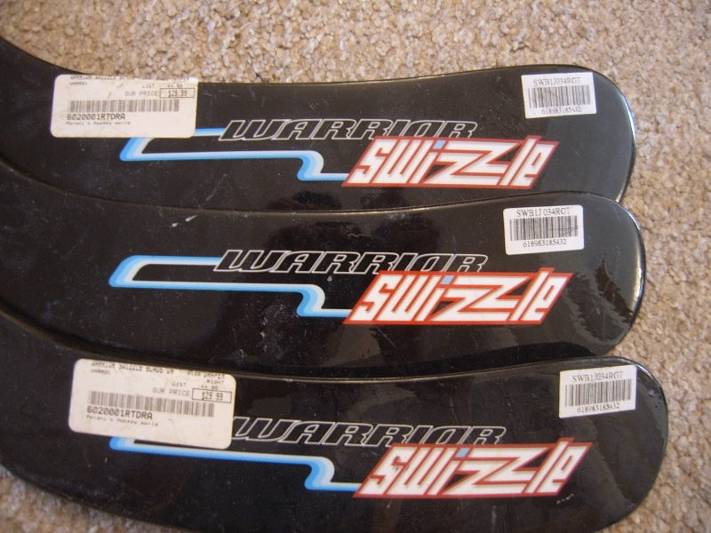 Hockey Stick Blades- Three (3) Warrior Swizzle Draper RH