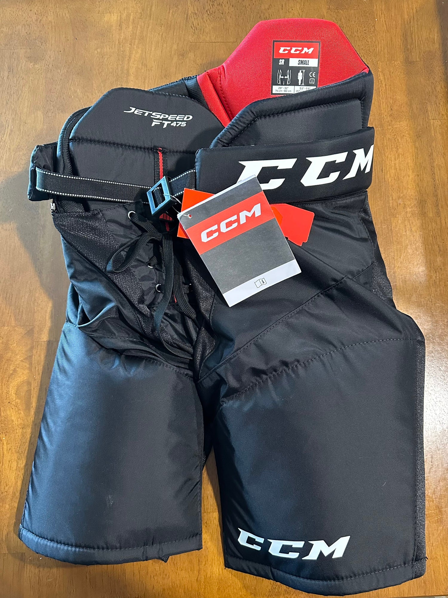 New CCM JETSPEED FT475 HOCKEY PANTS JUNIOR MEDIUM BLACK Ice Hockey / Pants