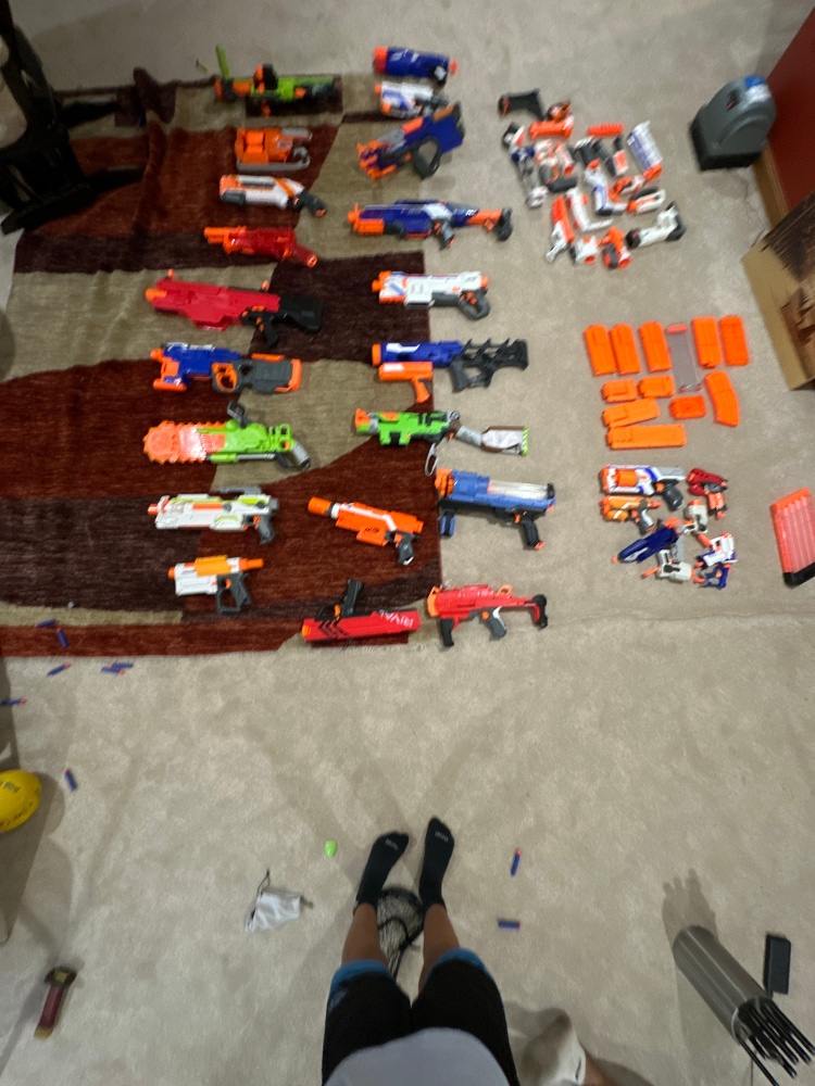 Nerf guns, Magizines, atttachments, And Ammo. Price Negotiable And Will Sell Single Items