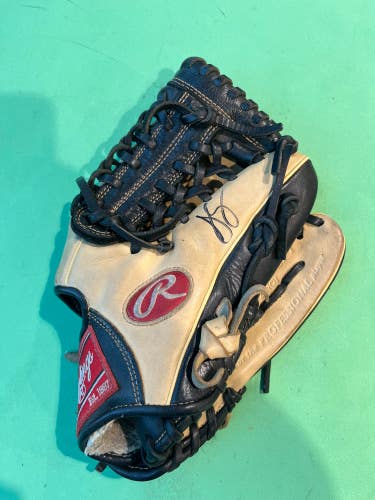 Tan Used Rawlings Gold Glove Elite Right Hand Throw Infield Baseball Glove 11.5"