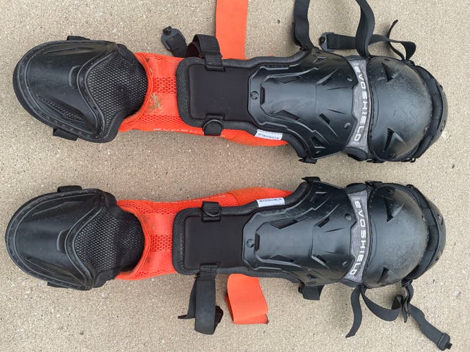 Used Youth EvoShield Catcher's Leg Guards
