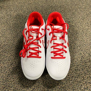 White New Women's 10.0 Metal Nike Dragon Cleat
